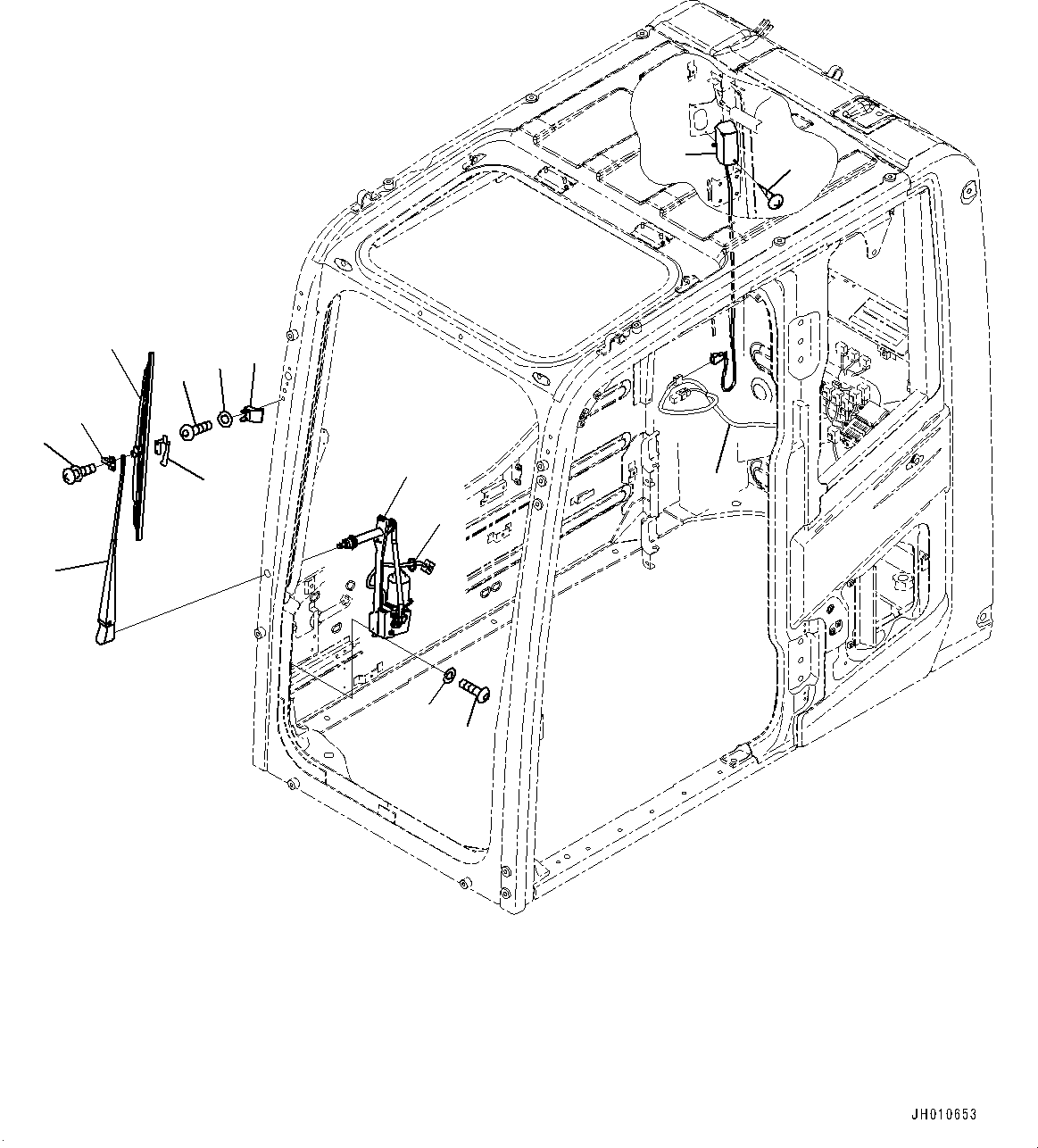 Wiring Harness(Cab,Floor, Wiring Harness,Additional Actuator Piping, Accumulator) (2A5-06-21413) KOMATSU