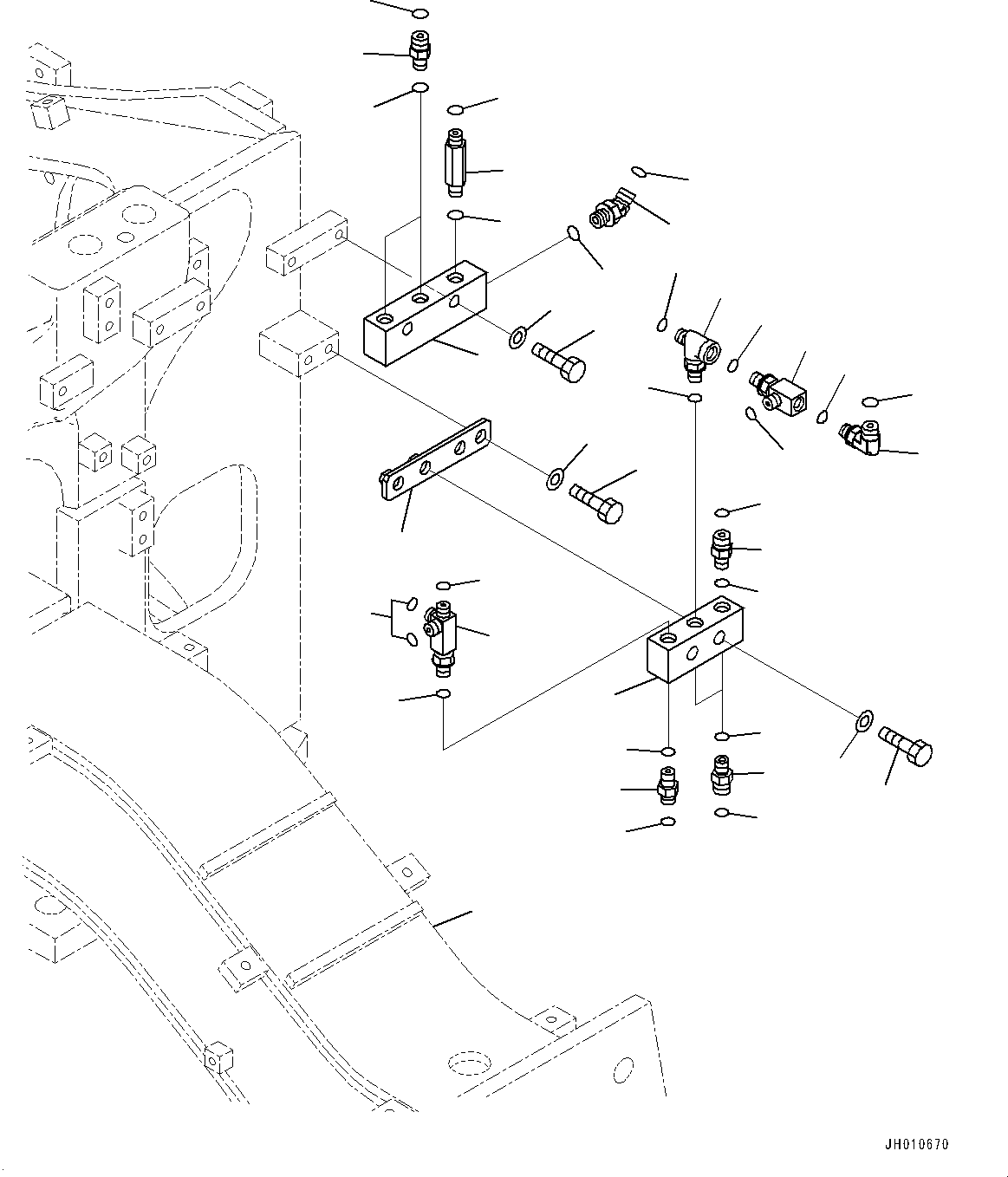 Блок 196-61-22221 KOMATSU