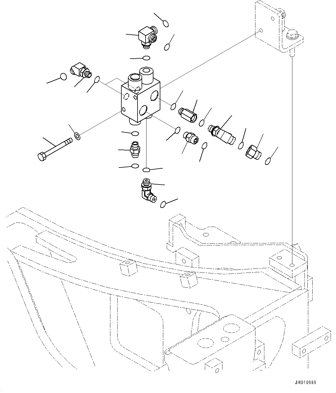 Соединение 196-60-21540 KOMATSU