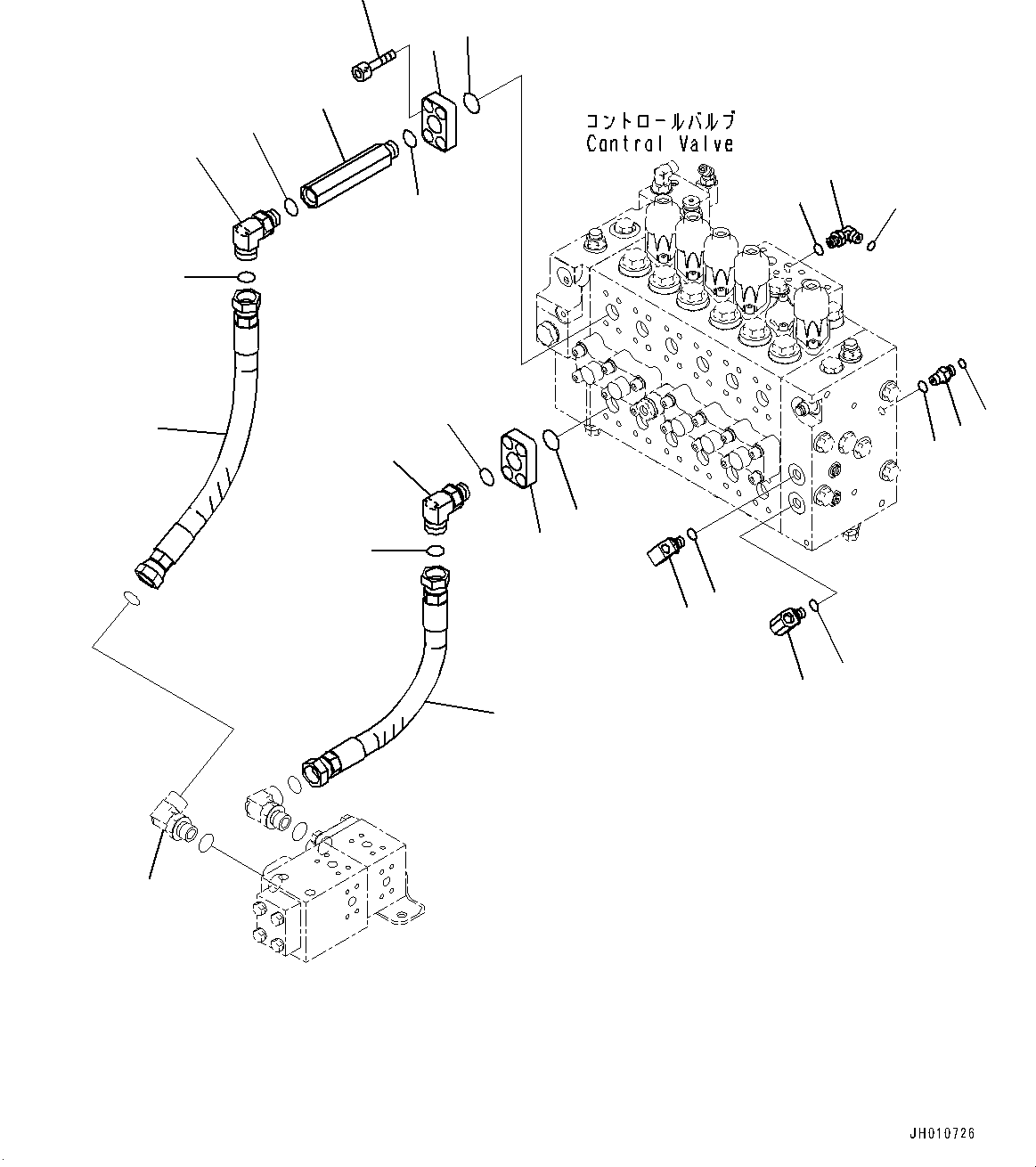 Шланг с торцевым уплотнением 02753-106A4 KOMATSU