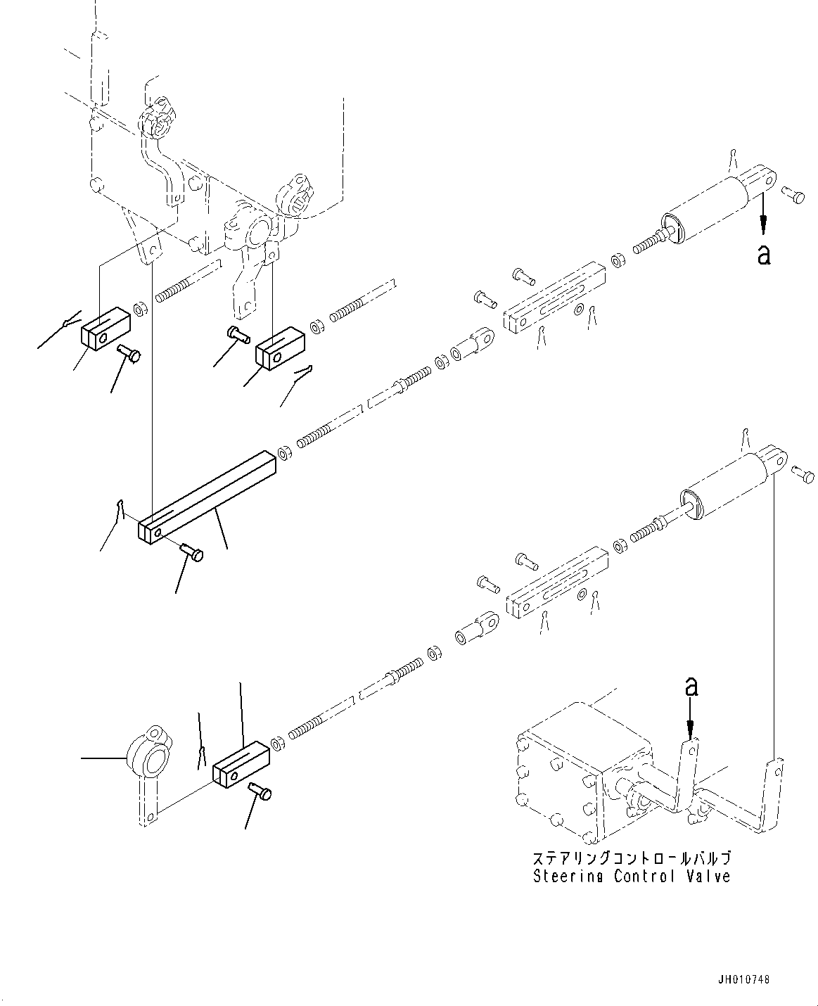 Lever(Floor Frame,Steering Control Lever Linkage) (176-43-41660) KOMATSU