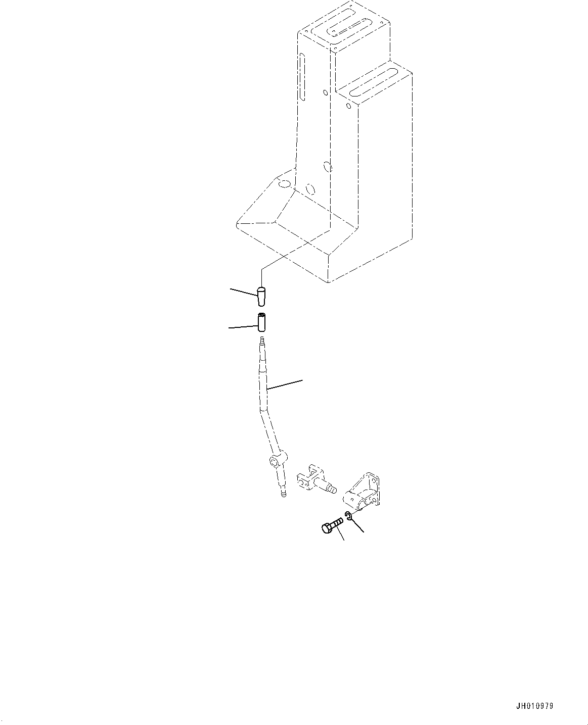 Lever(Floor Frame,Gear Shift Lever) (176-43-42220) KOMATSU