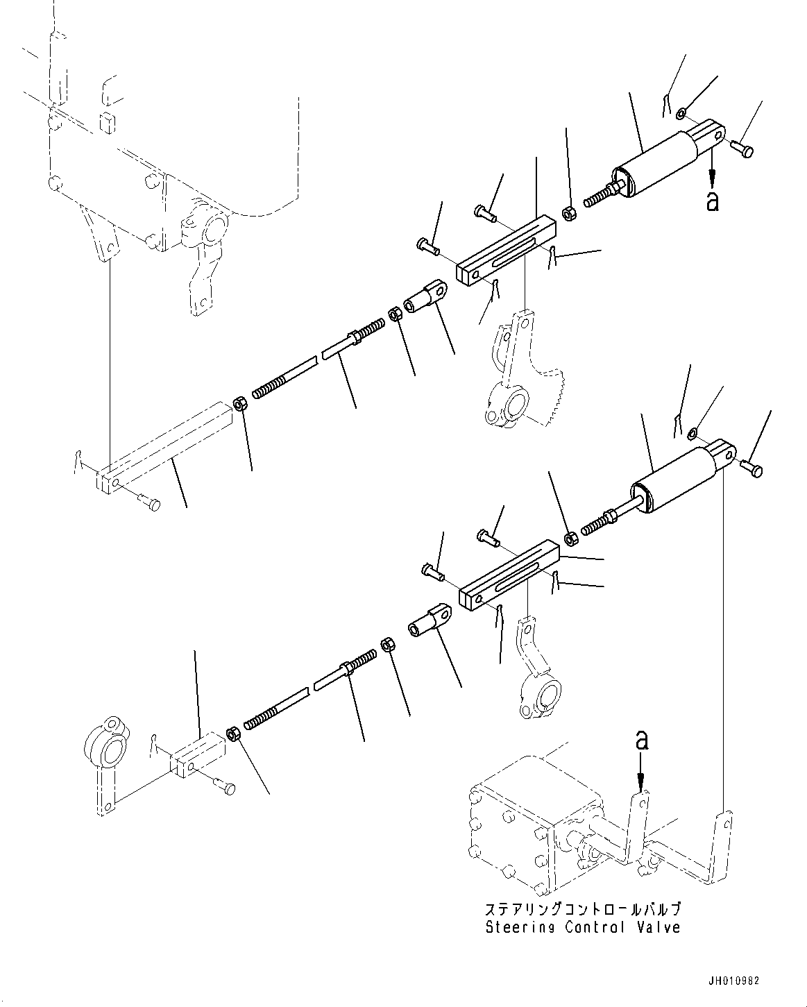 Yoke(Floor Frame,Steering and Brake Control Lever Linkage) (176-43-41910) KOMATSU