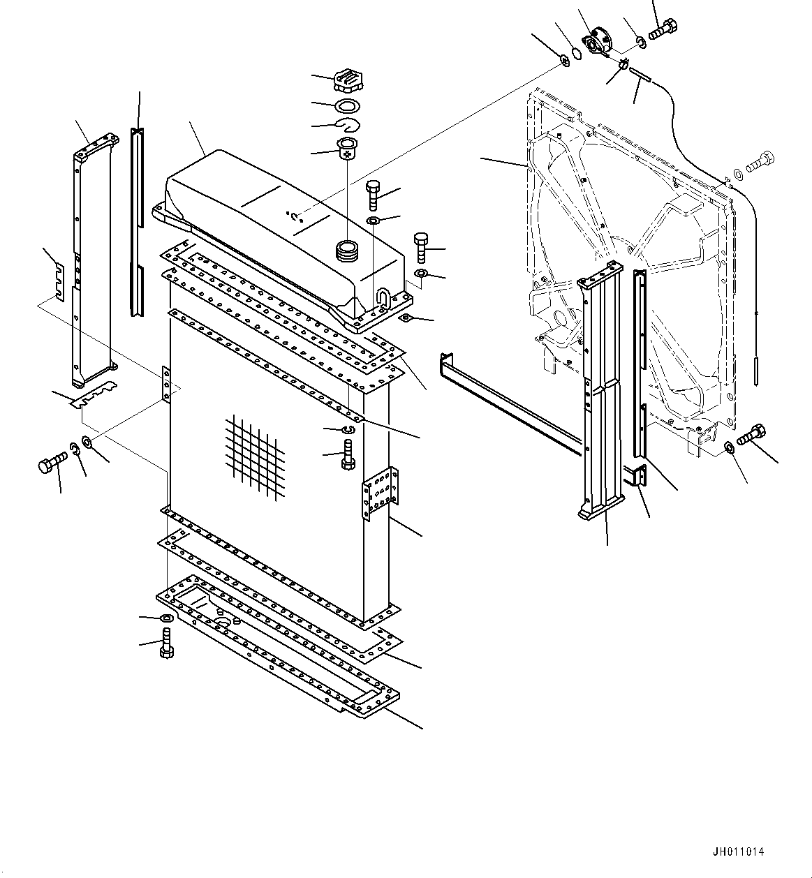 Guard(Radiator Guard,Shroud) (196-03-32370) KOMATSU