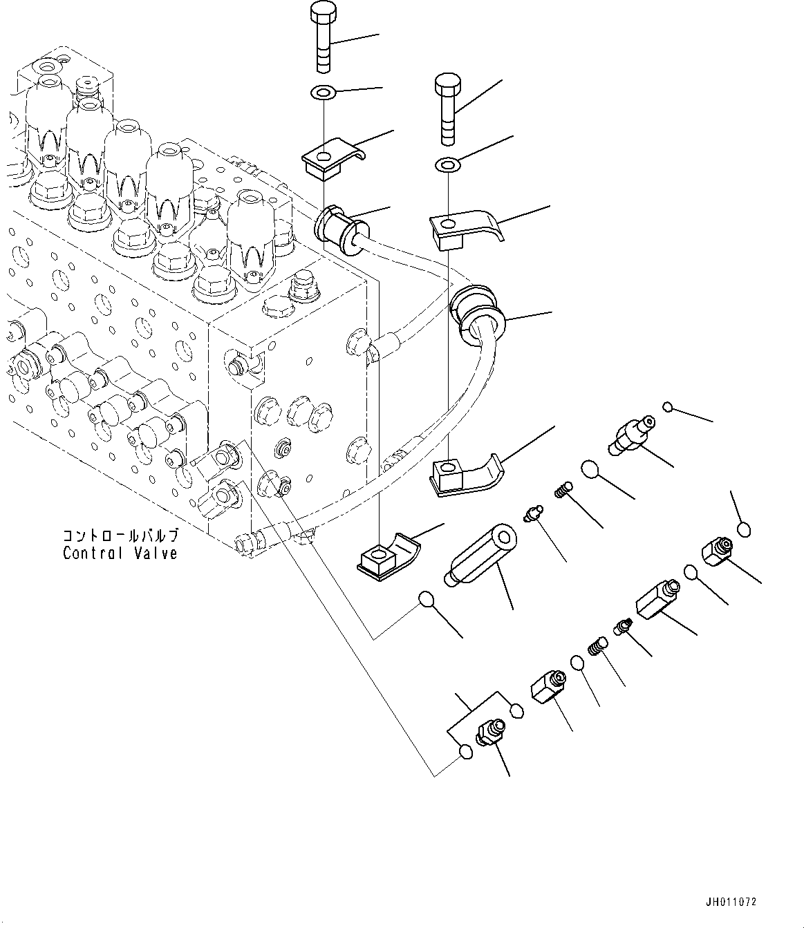 Клапан в сборе 196-62-21340 KOMATSU