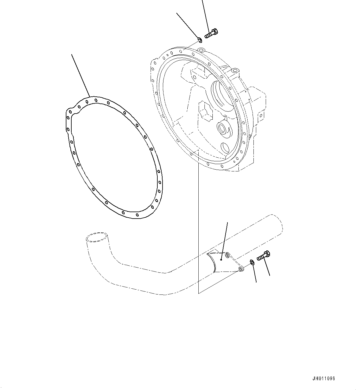 Bracket(Heater Piping,Duct) (196-01-26510) KOMATSU