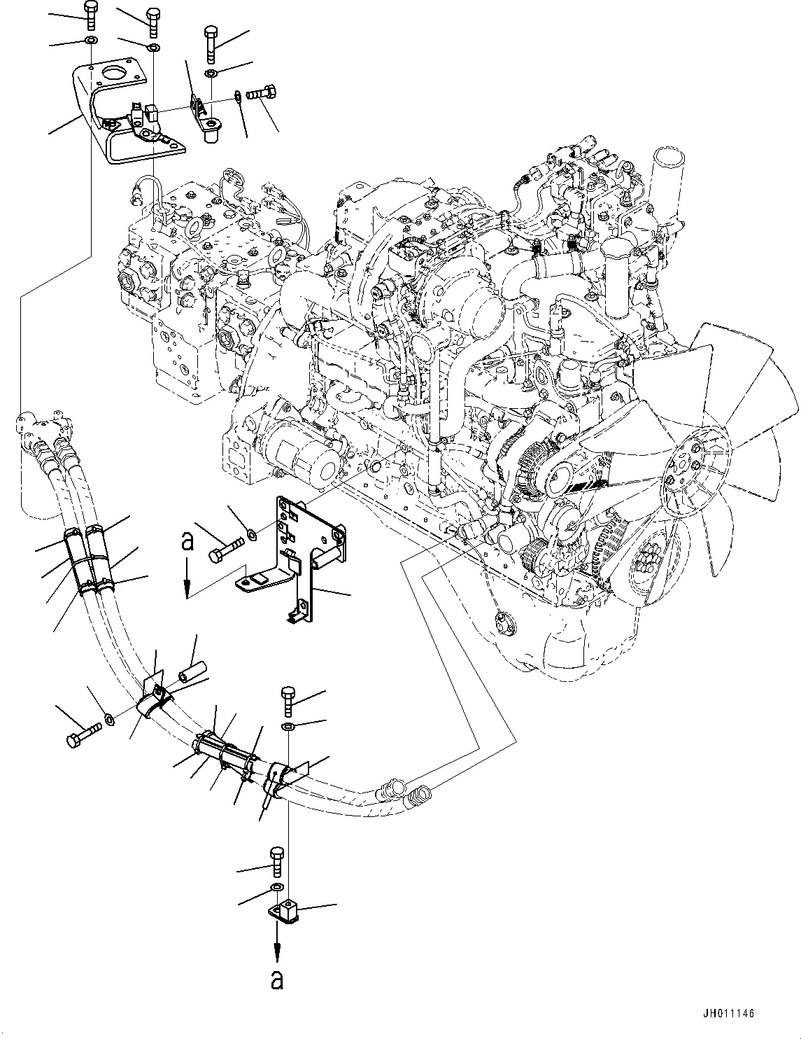 Кронштейн 22U-01-41310 KOMATSU