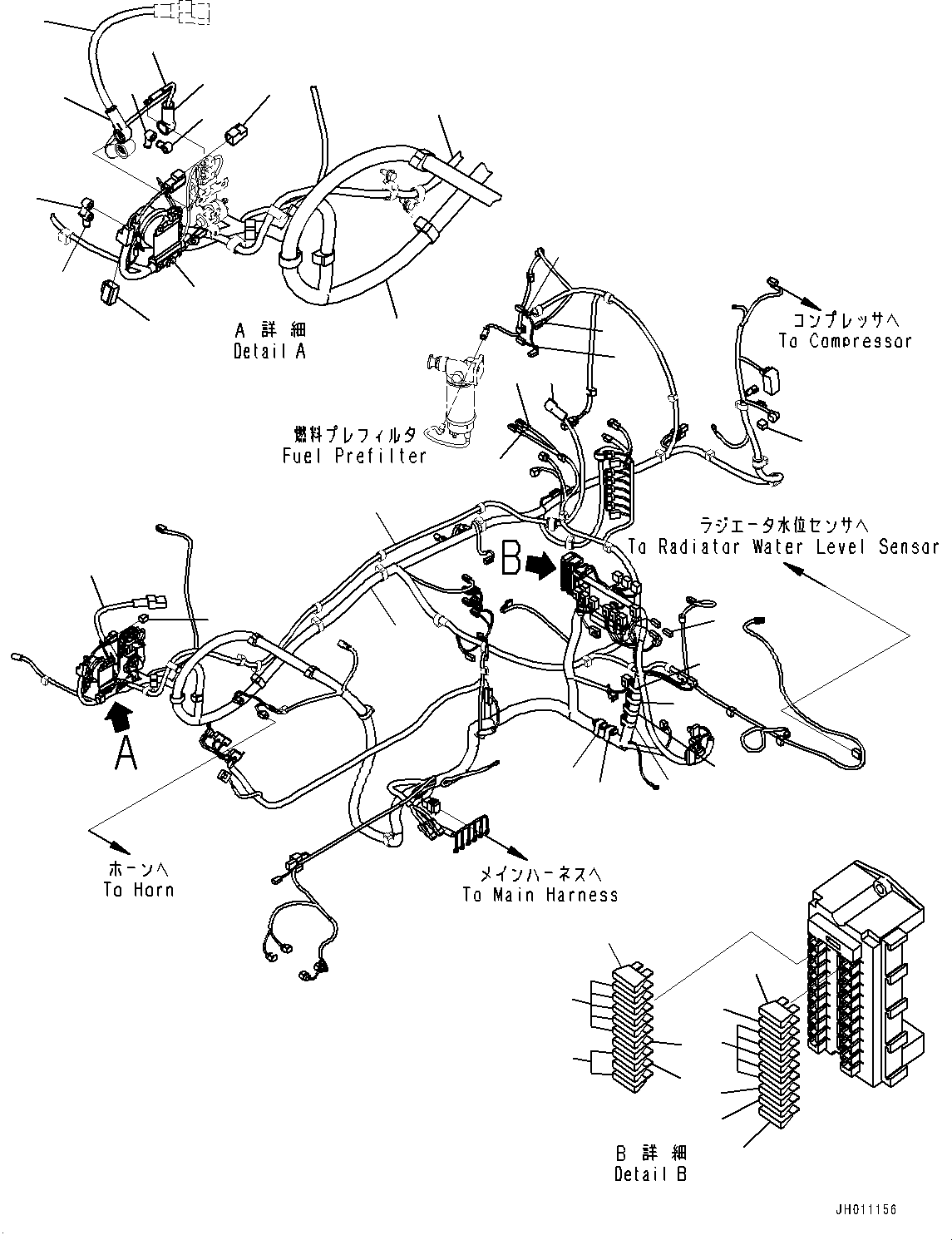 Жгут проводов 20Y-06-43611 KOMATSU
