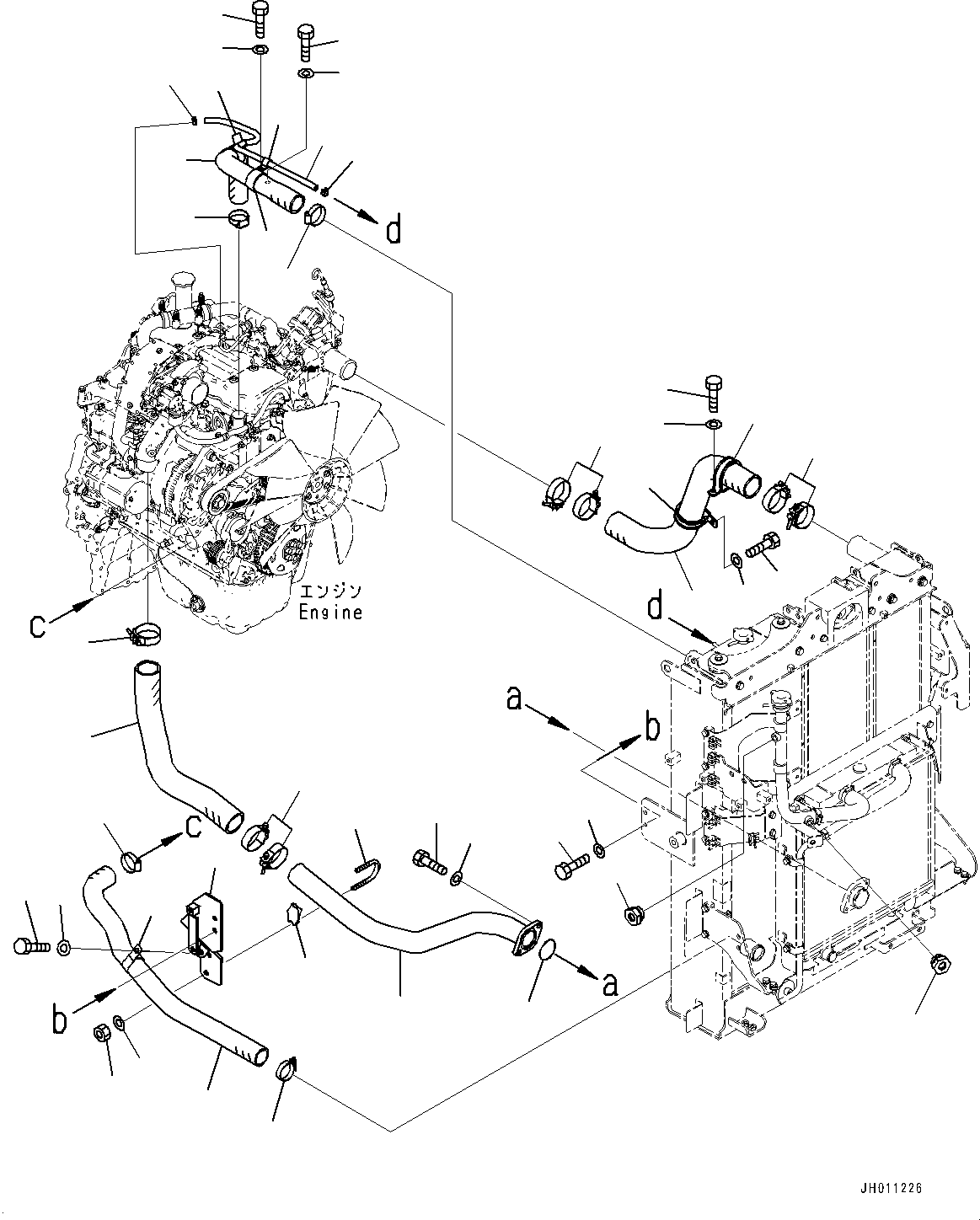 Шланг 205-03-42480 KOMATSU