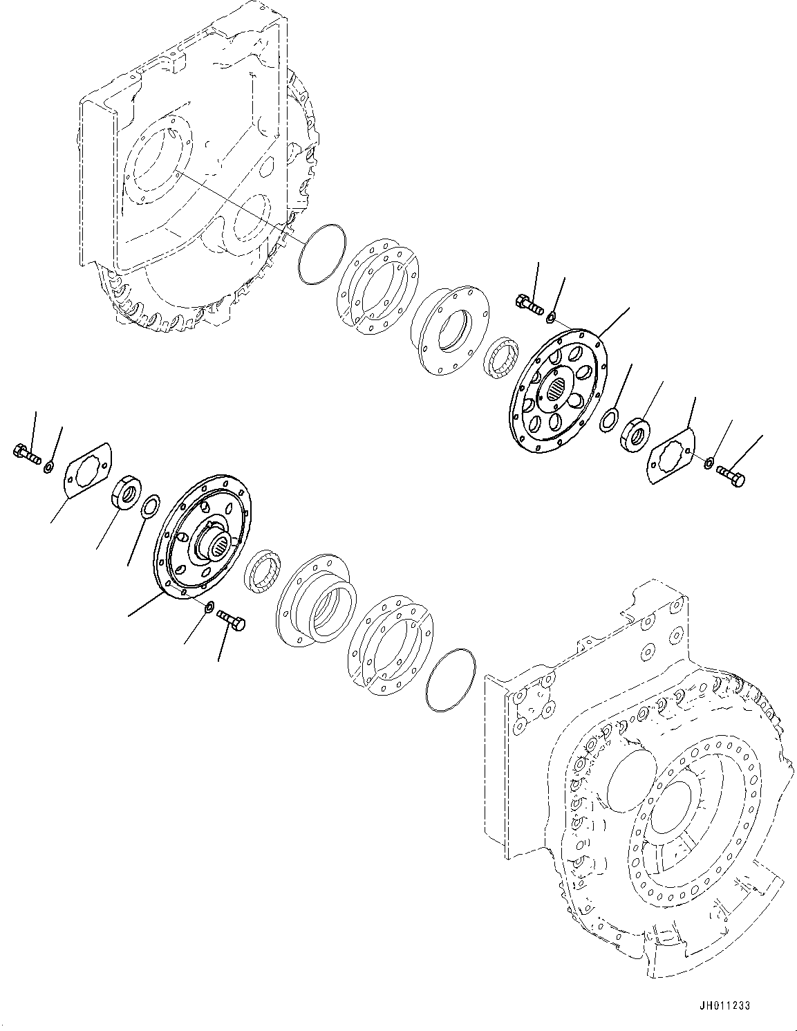 Фланец 195-27-11217 KOMATSU