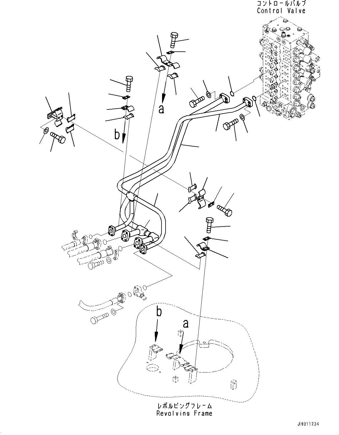 Трубка 205-62-23210 KOMATSU