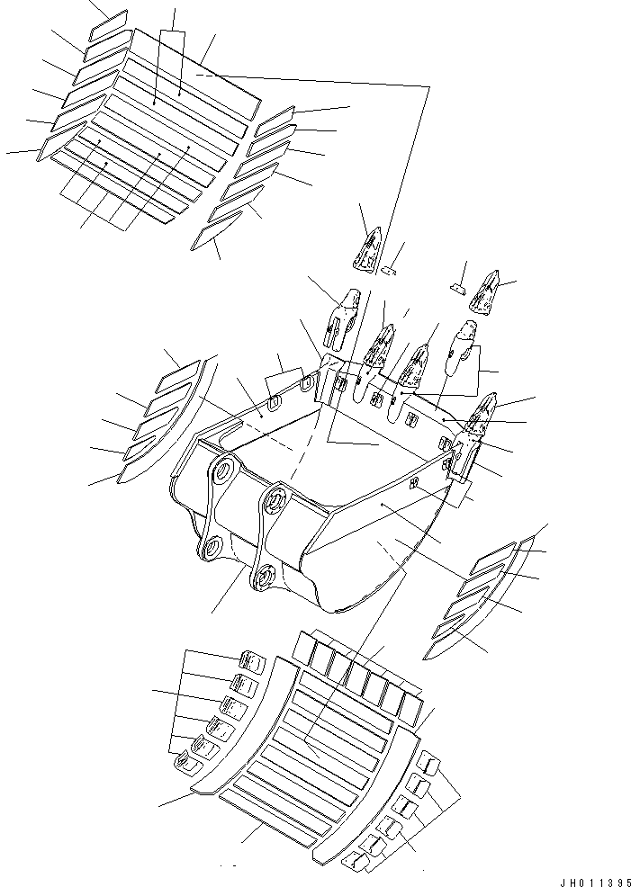 Plate, Welded, (Kit : K28) 775-939-PD80 KOMATSU