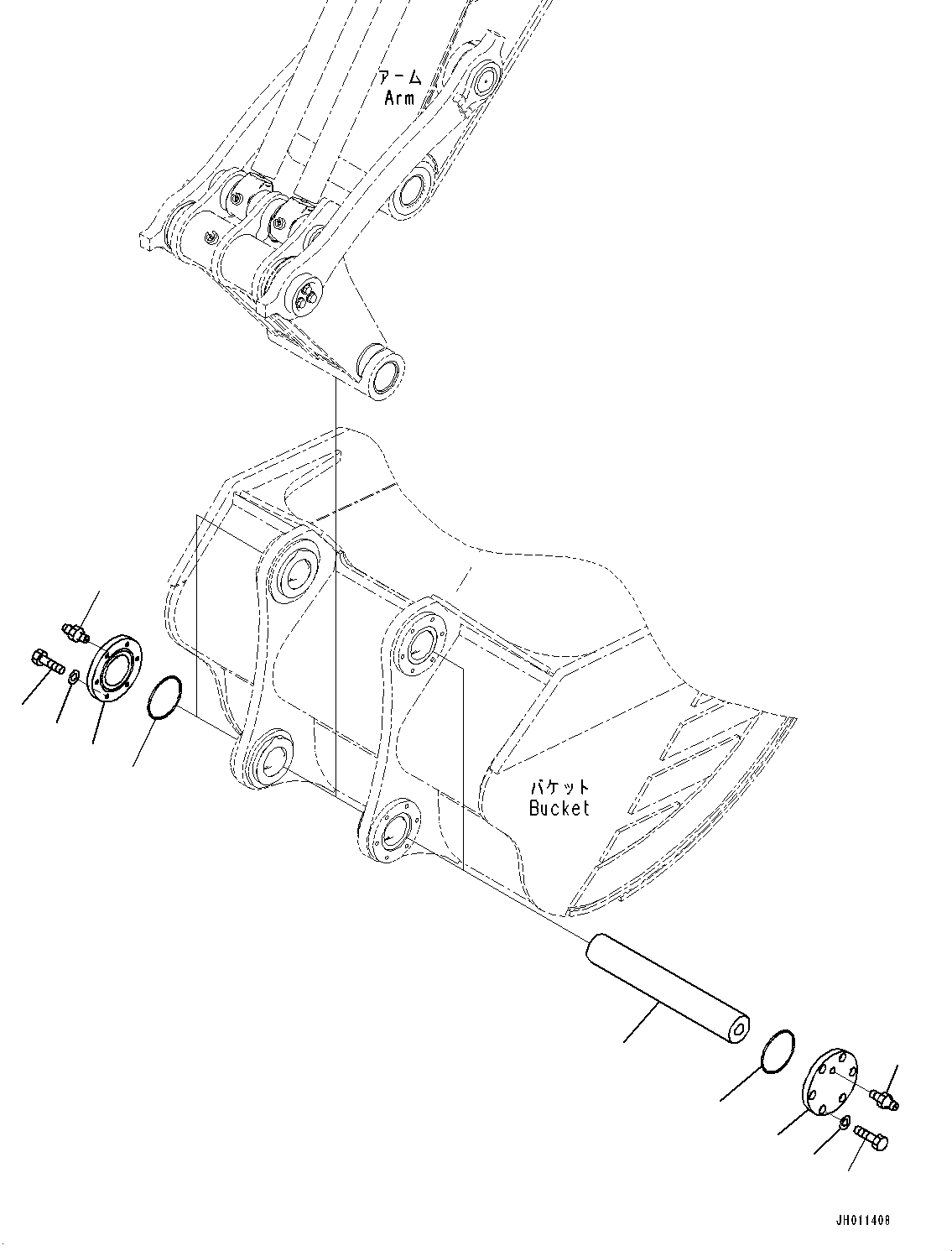 Палец 776-939-P82A KOMATSU