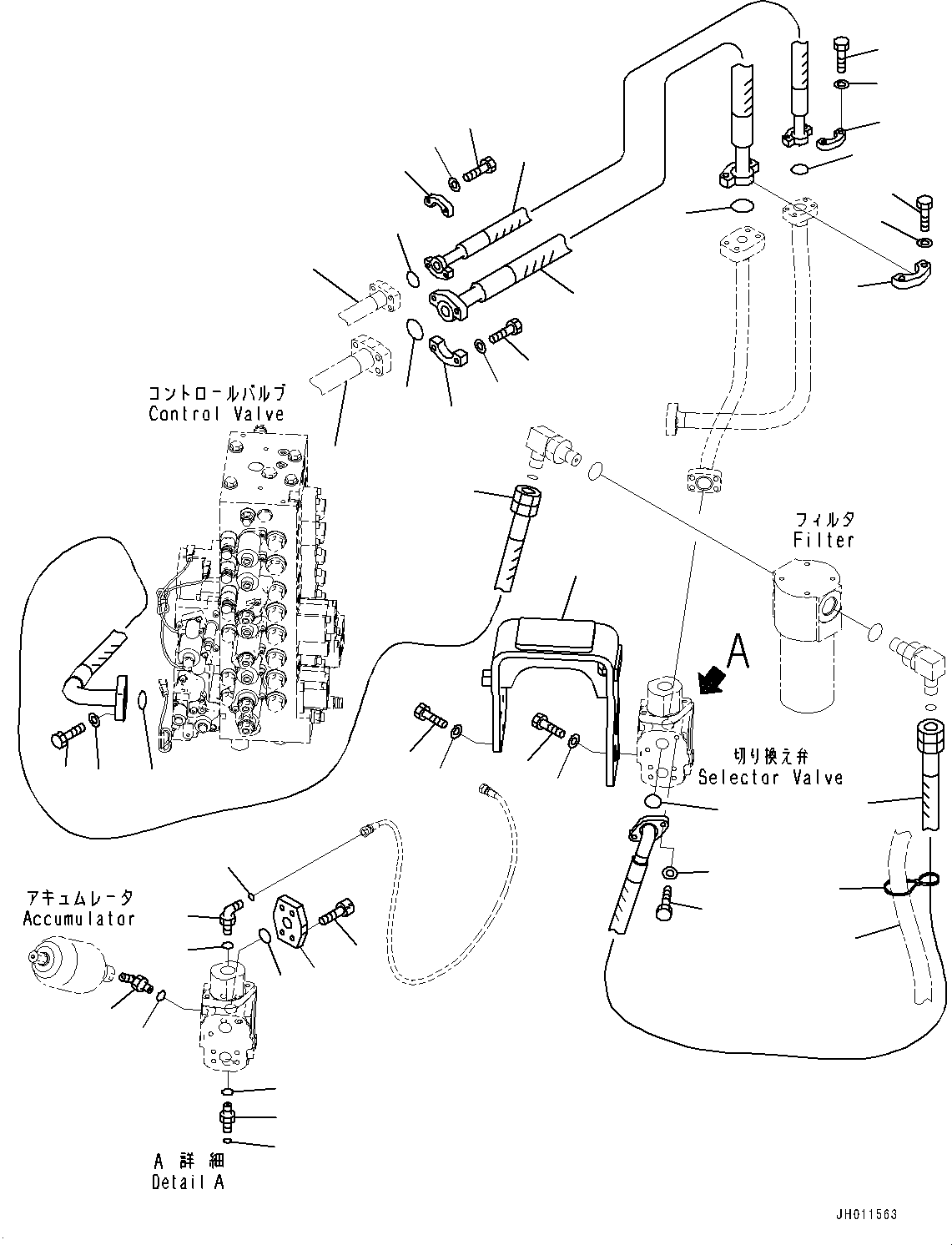 Шланг 22U-62-K1830 KOMATSU