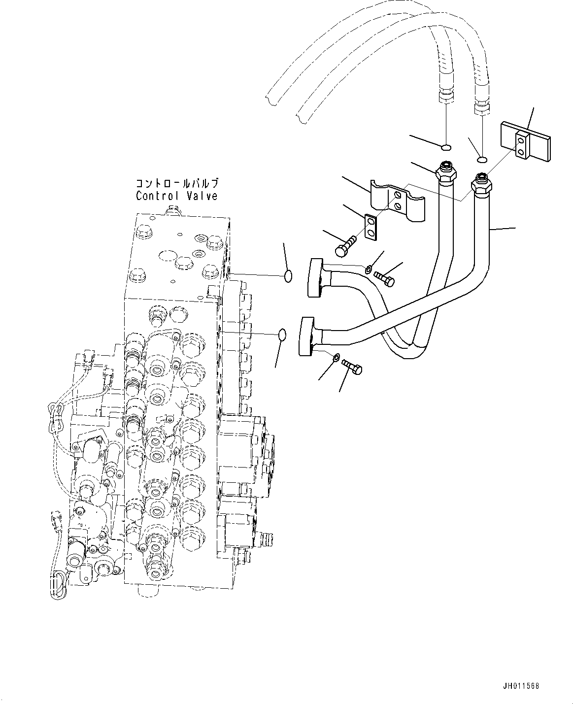Трубка 22U-62-41780 KOMATSU