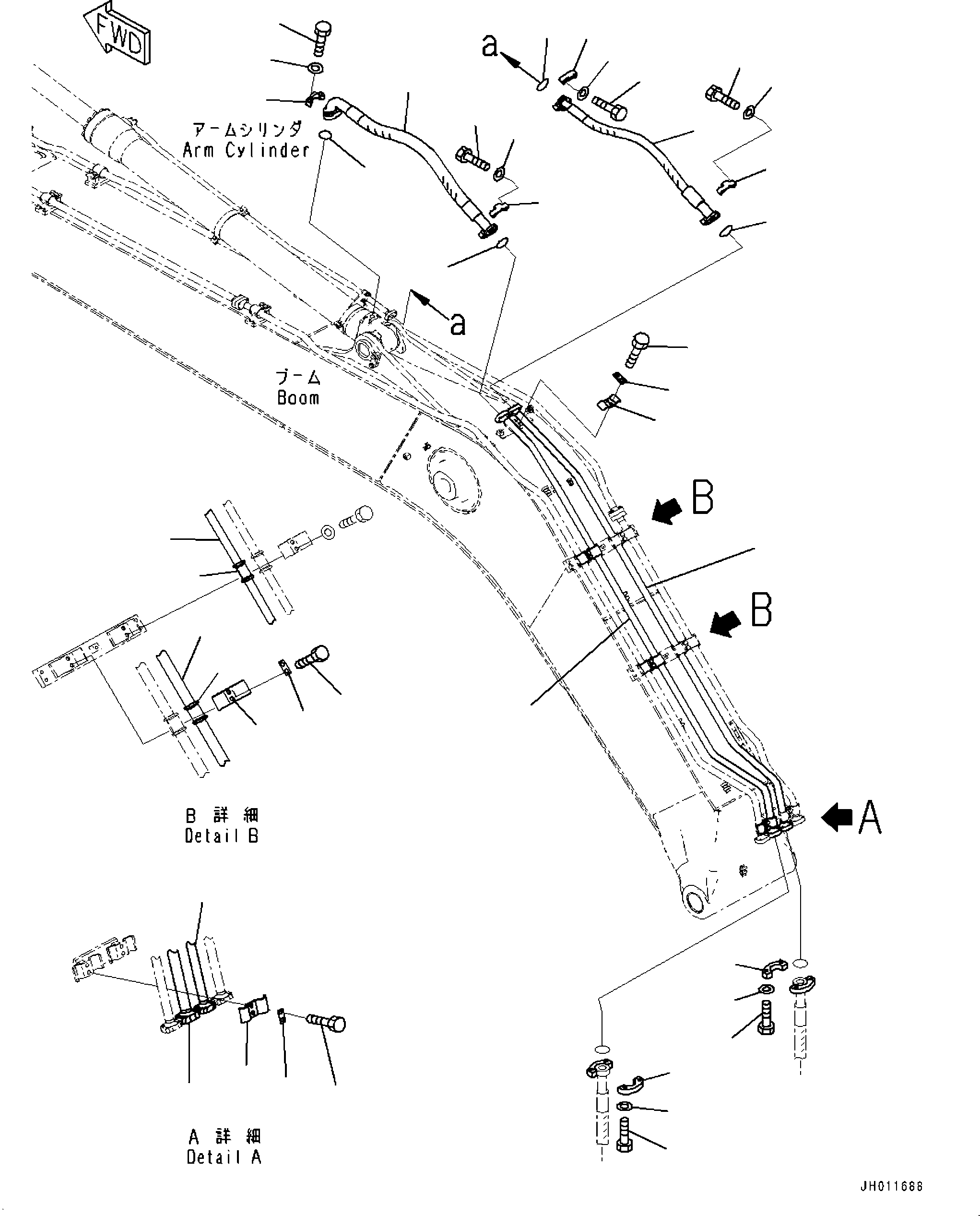 Шланг 2A6-62-11270 KOMATSU