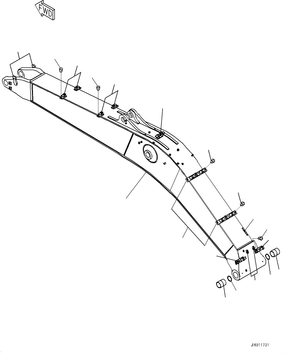 Boom Assembly 208-70-01230 KOMATSU