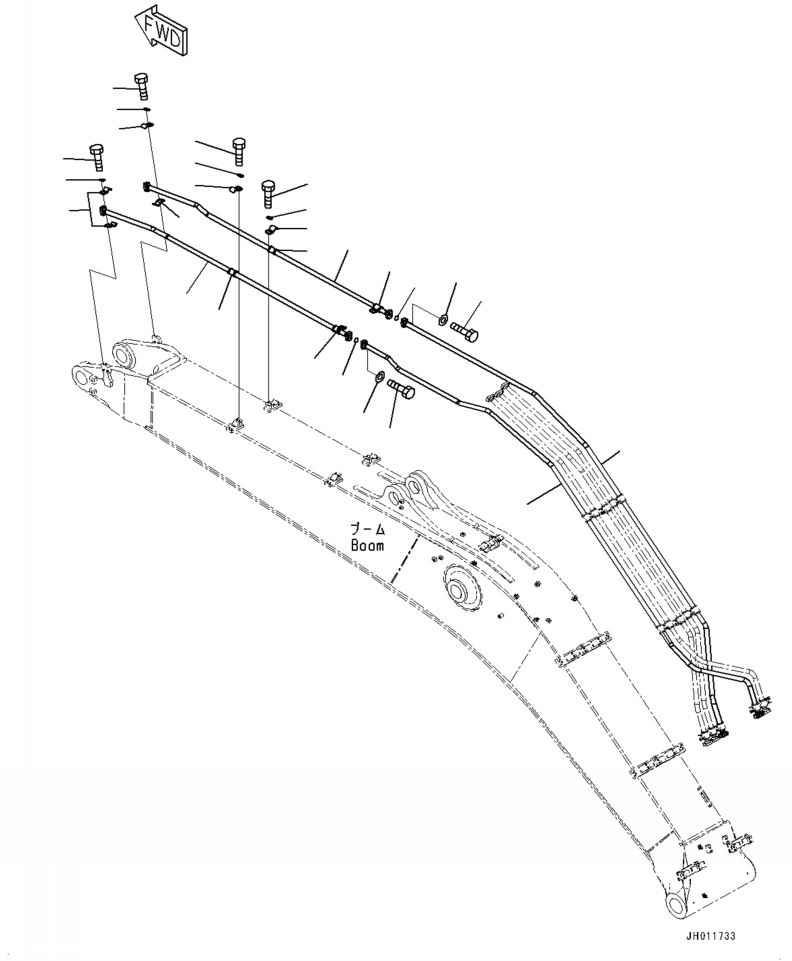 Трубка 208-62-42831 KOMATSU