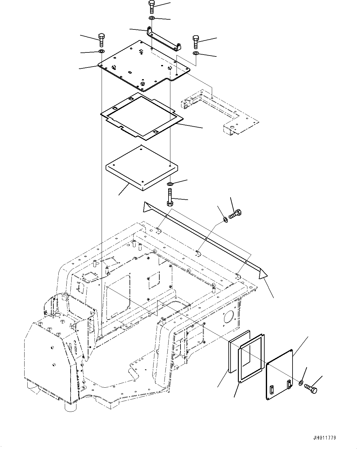 Лист 198-54-74261 KOMATSU