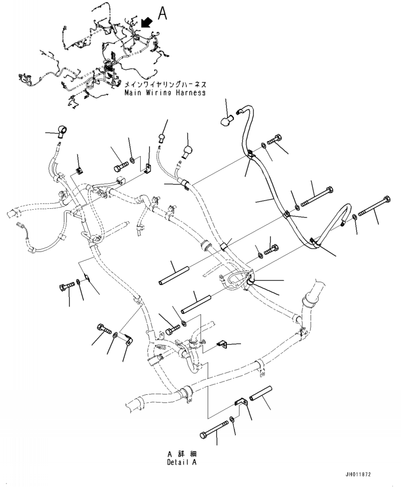 Кабель 208-06-24191 KOMATSU