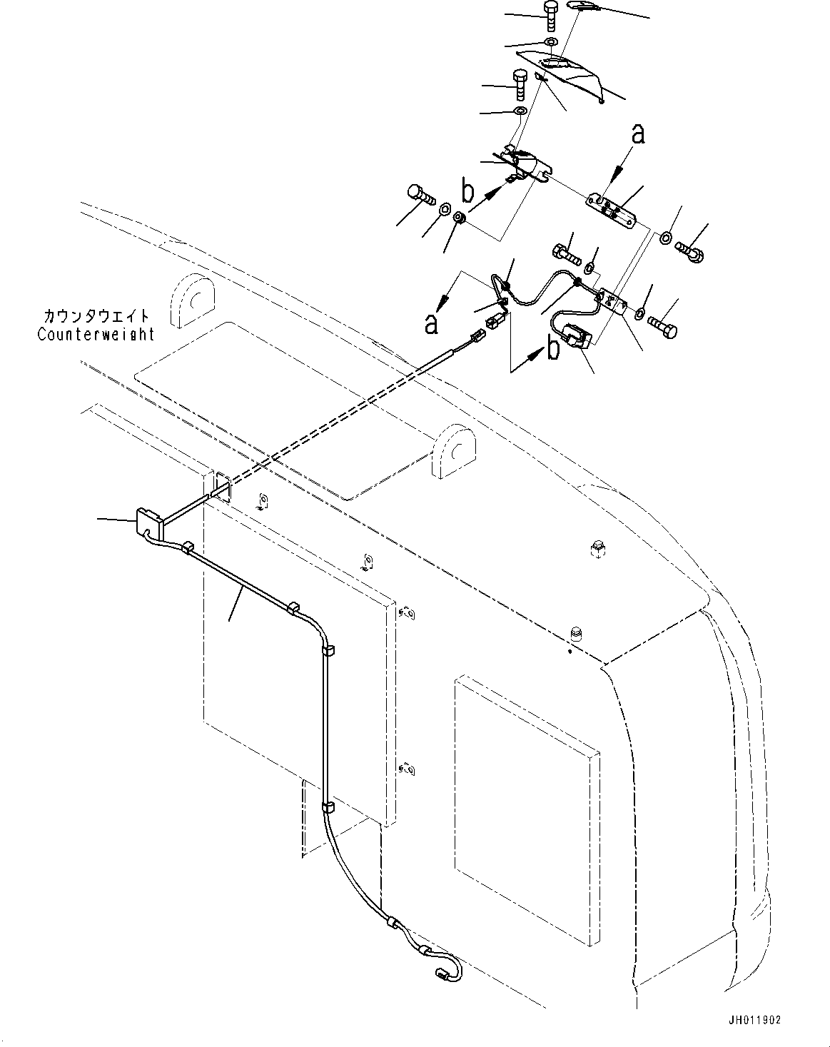 Кабель 208-06-24231 KOMATSU