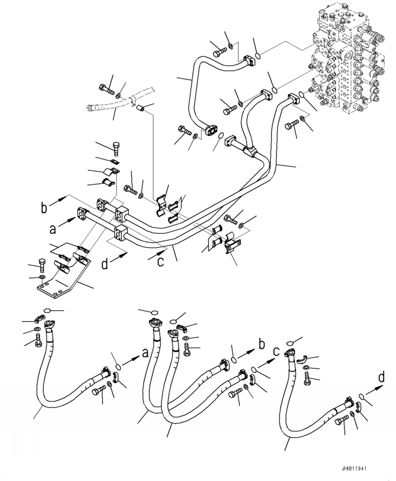 Трубка 208-62-42741 KOMATSU