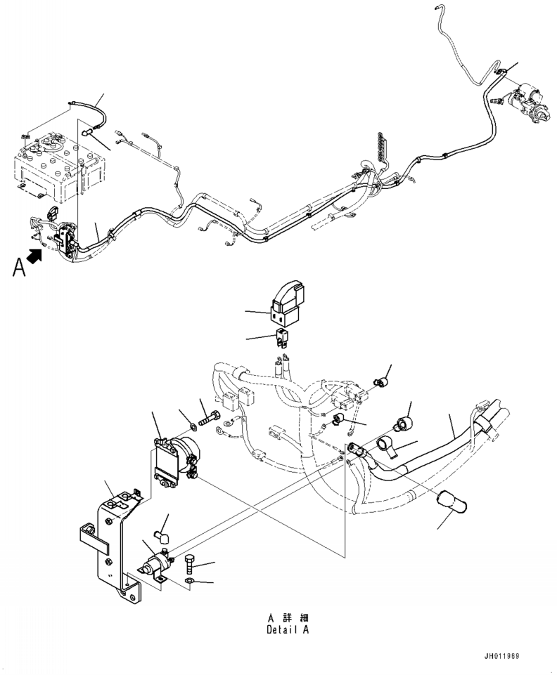 Кабель 208-06-24161 KOMATSU