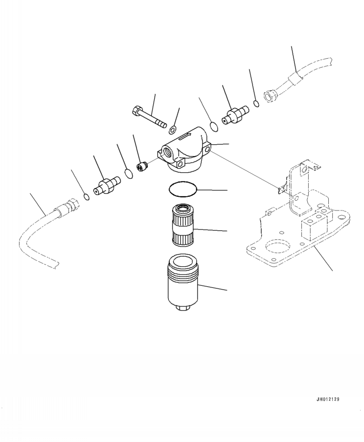 Hose Assembly(LS Piping,With 1-Additional Actuator Piping, Accumulator) (2A6-62-11852) KOMATSU