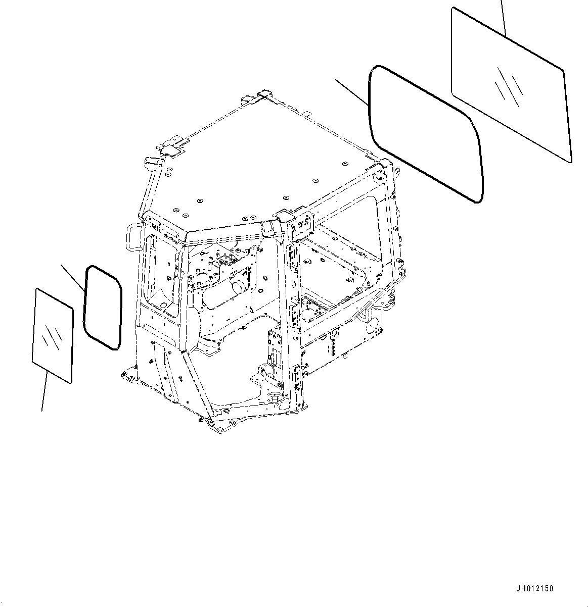 Стекло 17A-Z11-6670 KOMATSU