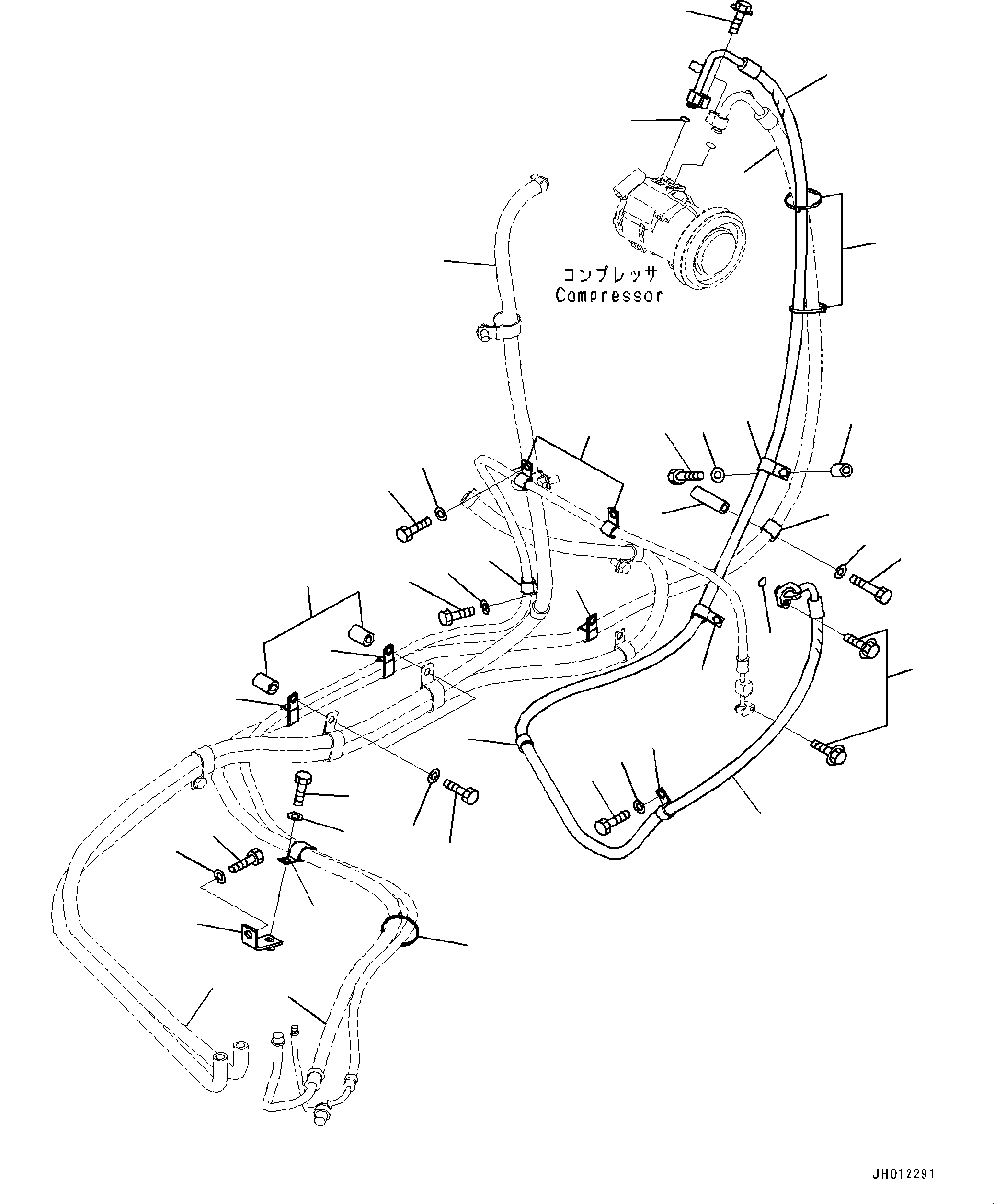 Hose Assembly(Cab,Floor, Air Conditioner Piping) (2A5-979-1830) KOMATSU
