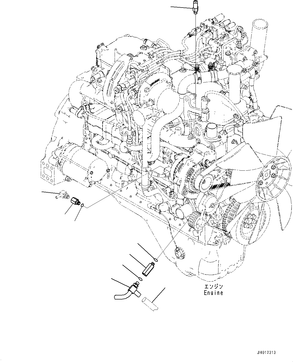 Шланг в сборе (2A5-979-1841) KOMATSU