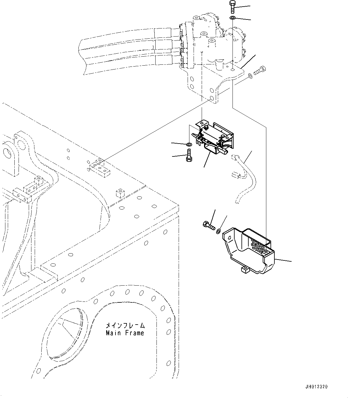 Bracket(Ripper Piping,Mounting,Dual Tilt Dozer) (17A-78-45390) KOMATSU