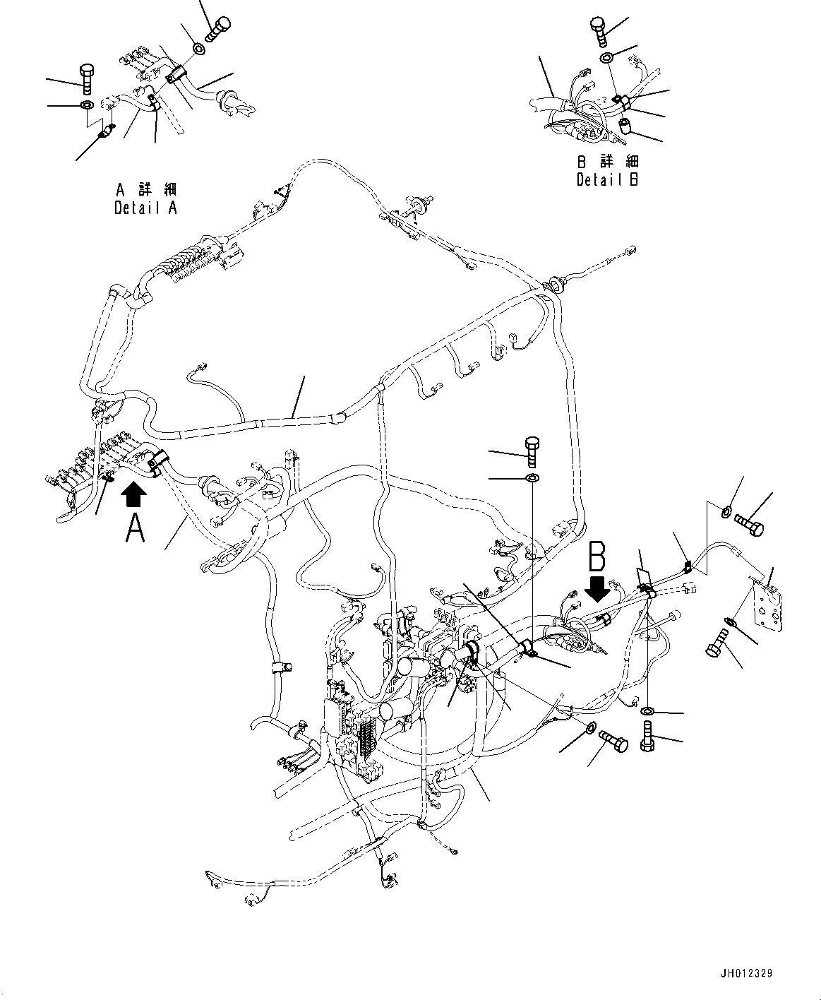 Bracket(Fender,Starting Wiring Harness,Large Capacity Battery) (17A-06-62451) KOMATSU