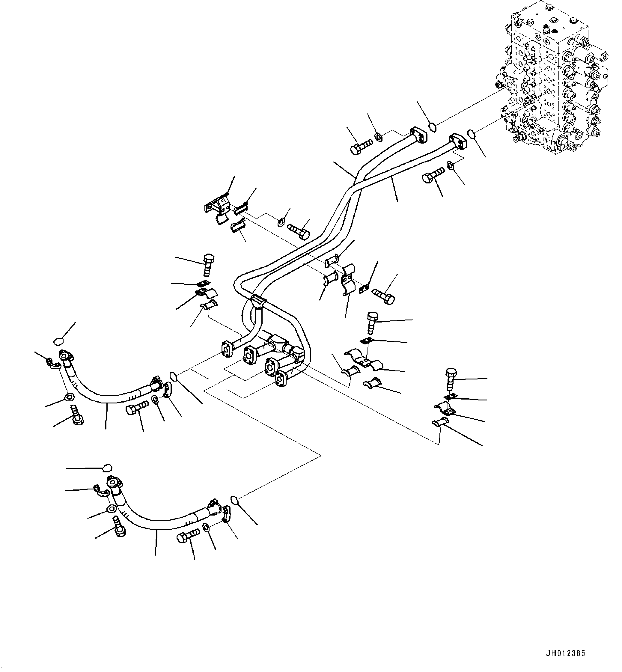 Шланг 2A6-958-A020 KOMATSU