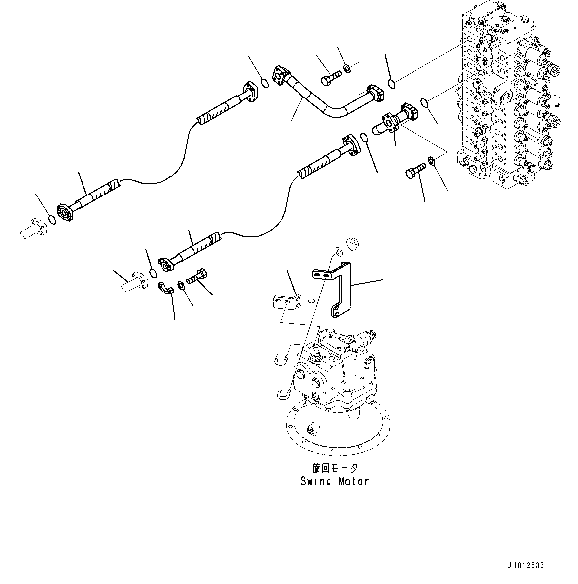 Трубка 208-62-21680 KOMATSU