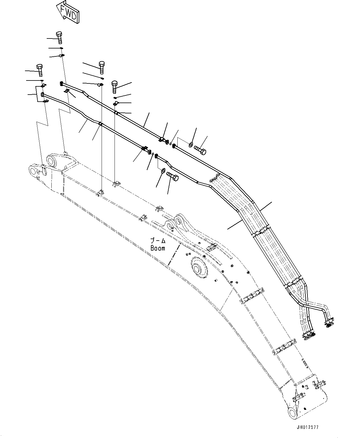 Трубка 208-62-21950 KOMATSU