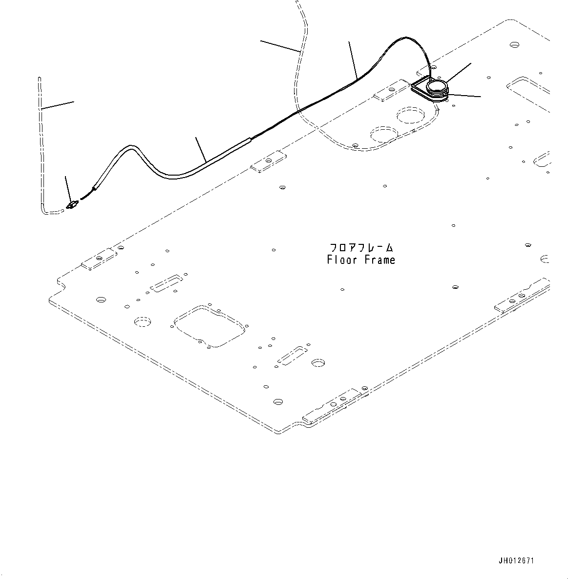 Hose(Window Washer) (2A5-06-21630) KOMATSU
