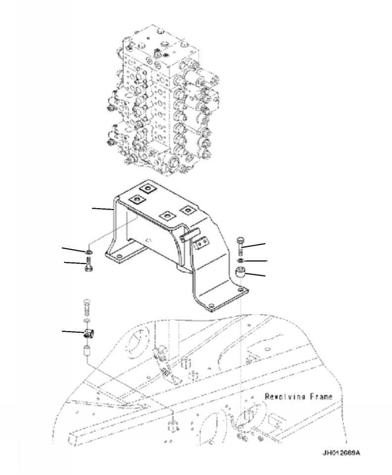 Кронштейн 2A6-62-A1240 KOMATSU