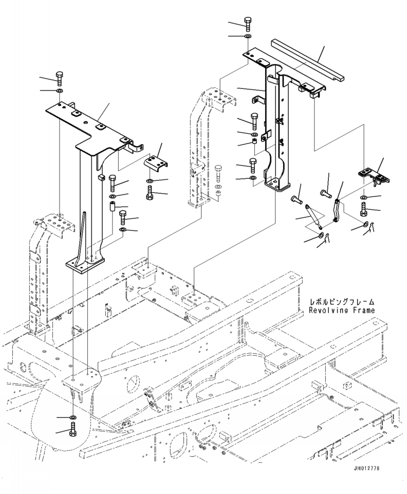 Рама 2A6-54-11921 KOMATSU