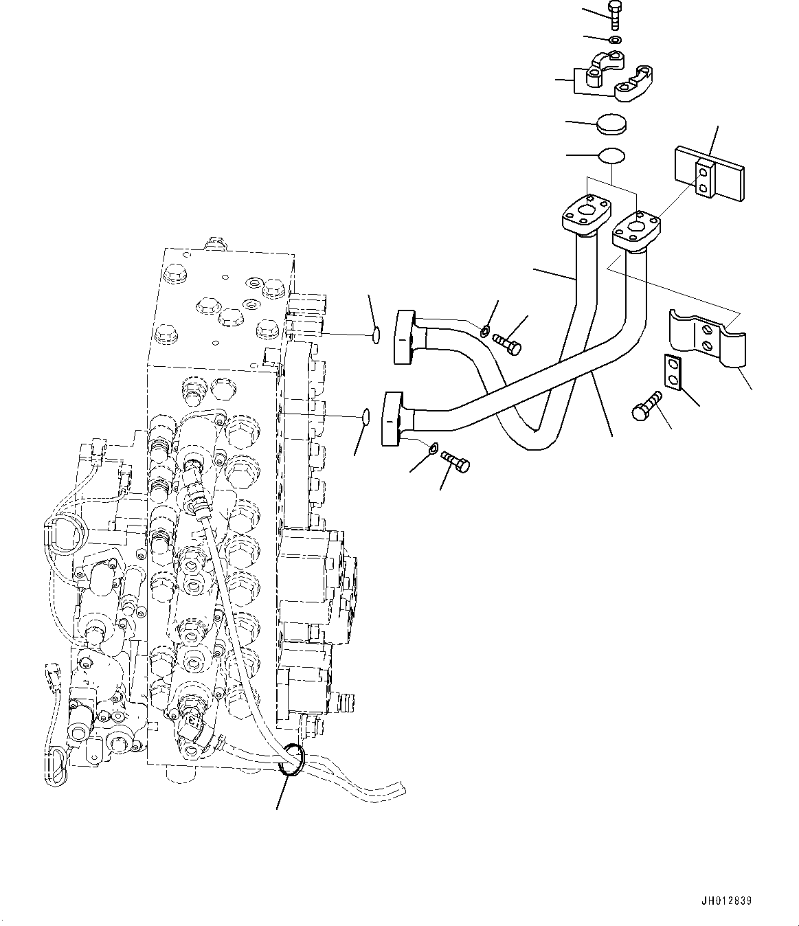 Трубка 22U-62-43410 KOMATSU
