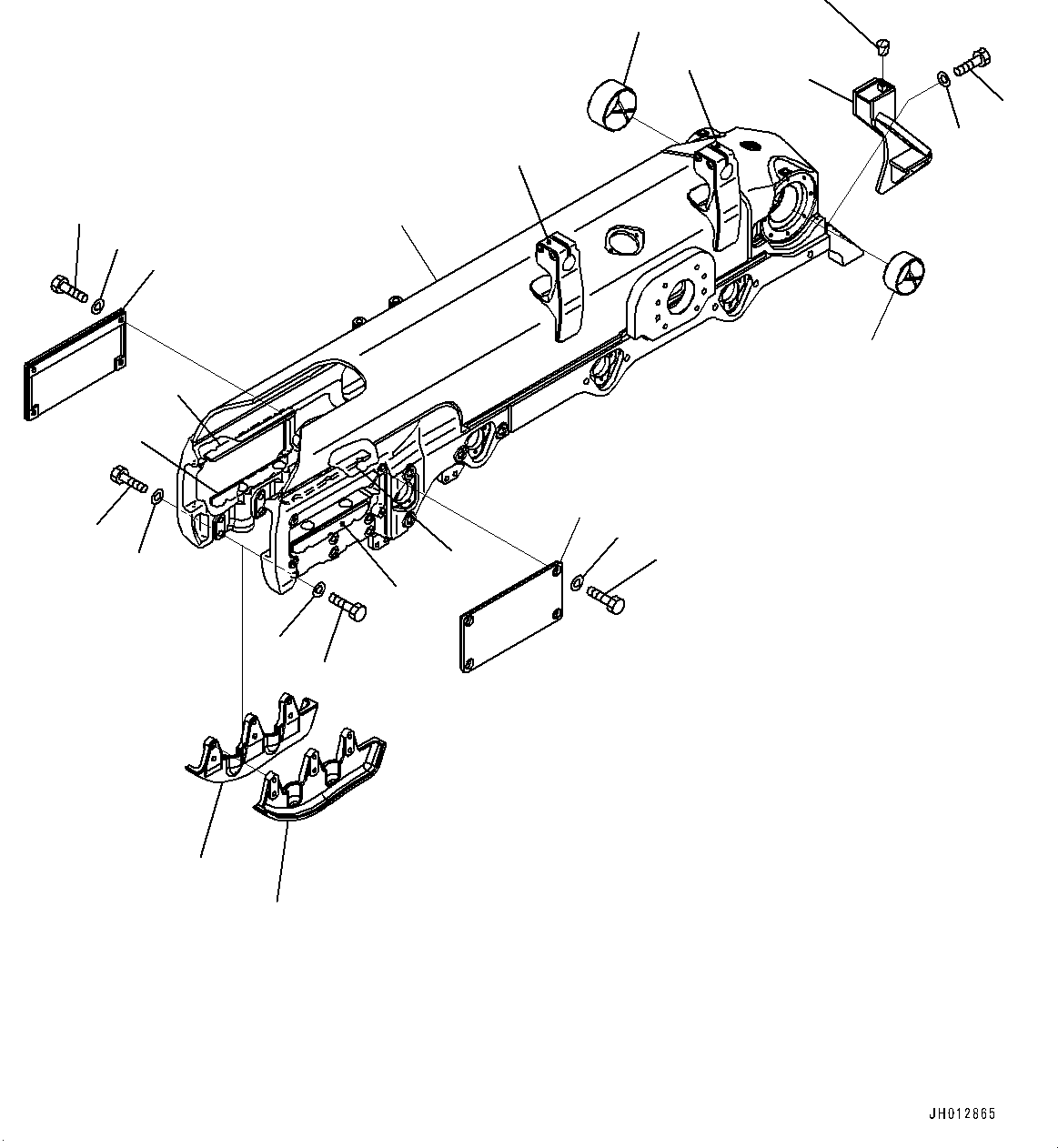 Рама гусеничной тележки 17A-30-01910 KOMATSU