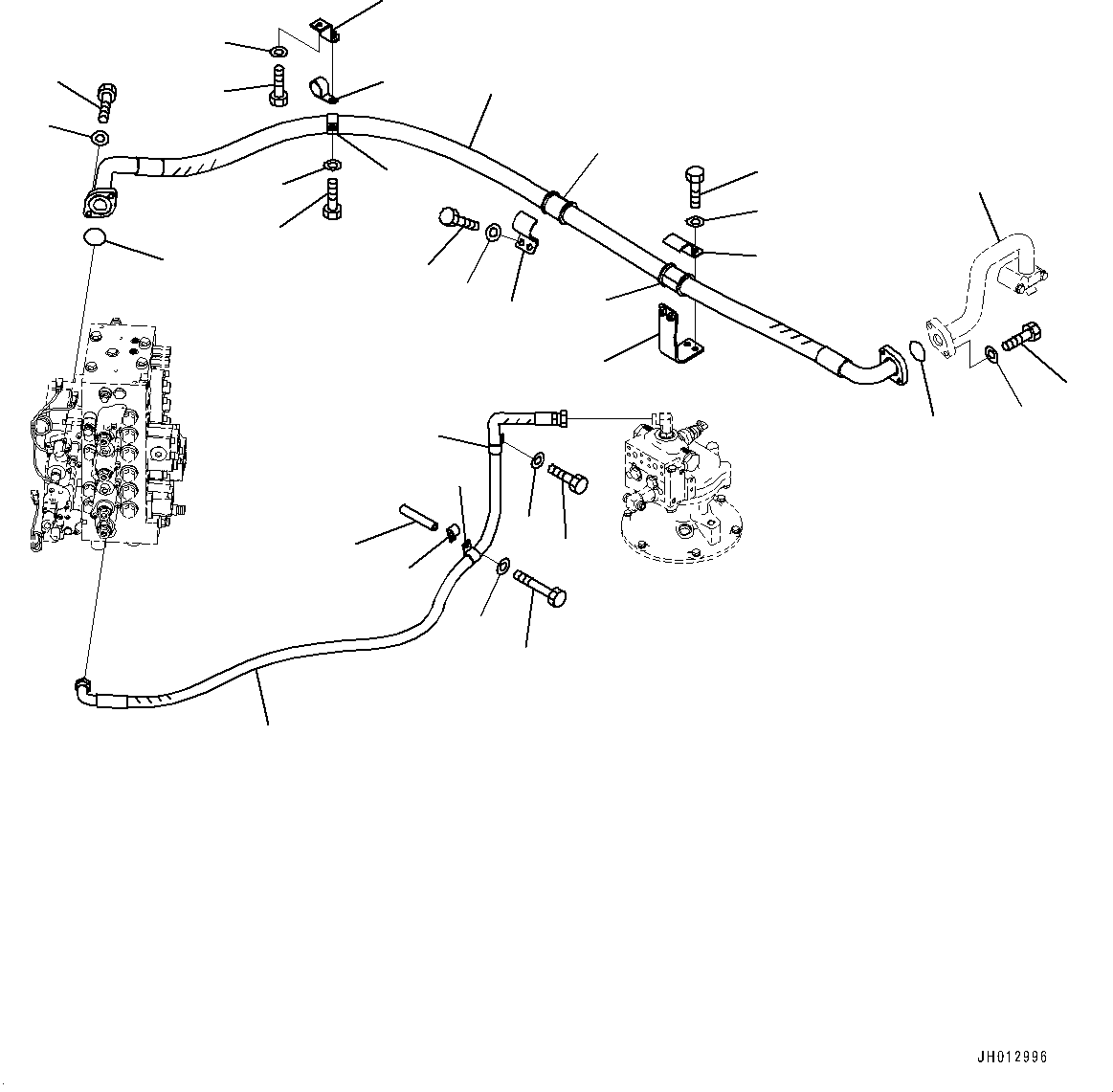 Tube(Cooling System,Oil Cooler Piping) (22U-03-41191) KOMATSU