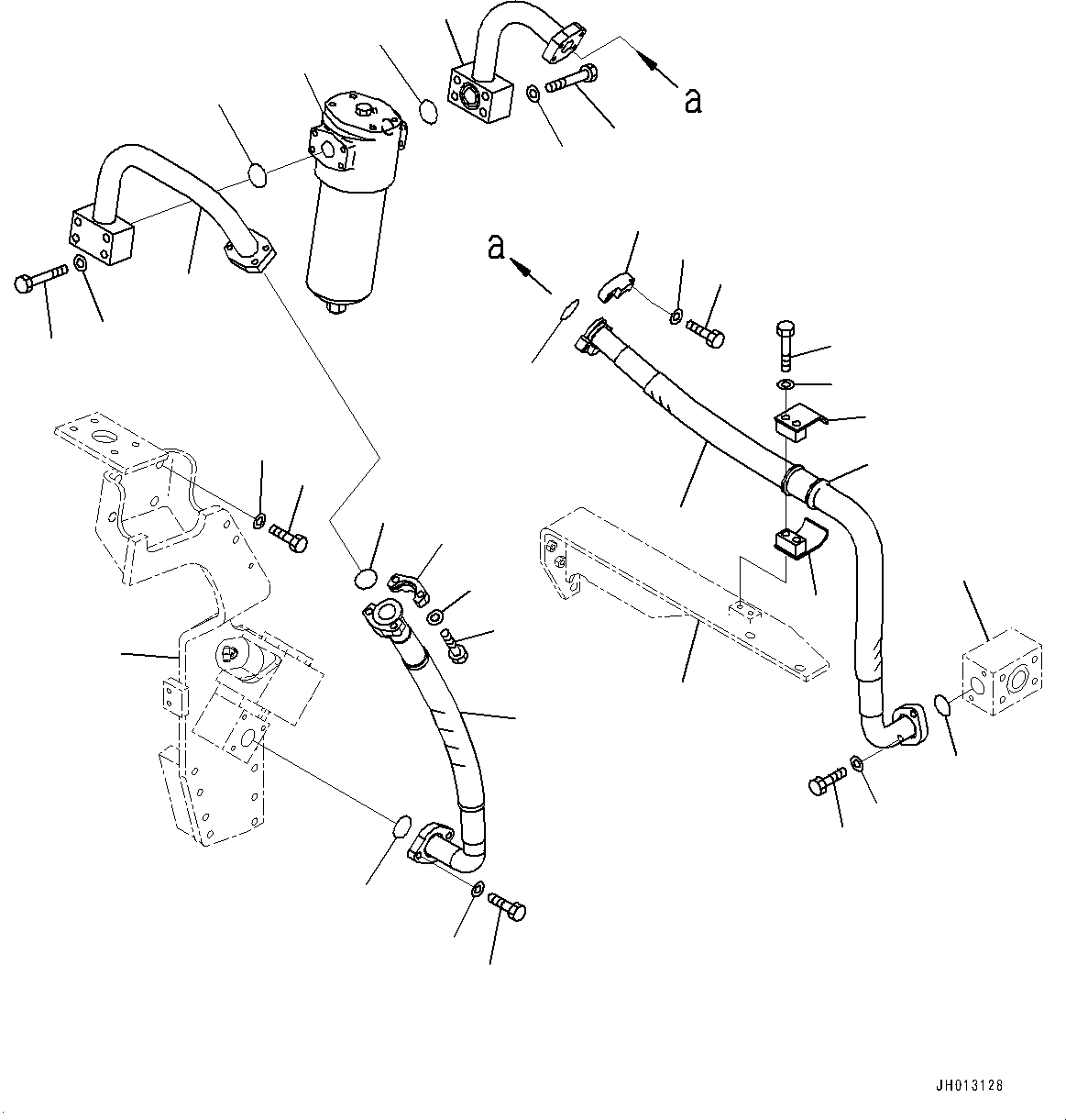 Block(Return Piping,1-Additional Actuator Piping, Accumulator,Reduce Back Pressure 1-Attachment, KAL) (208-62-76720) KOMATSU