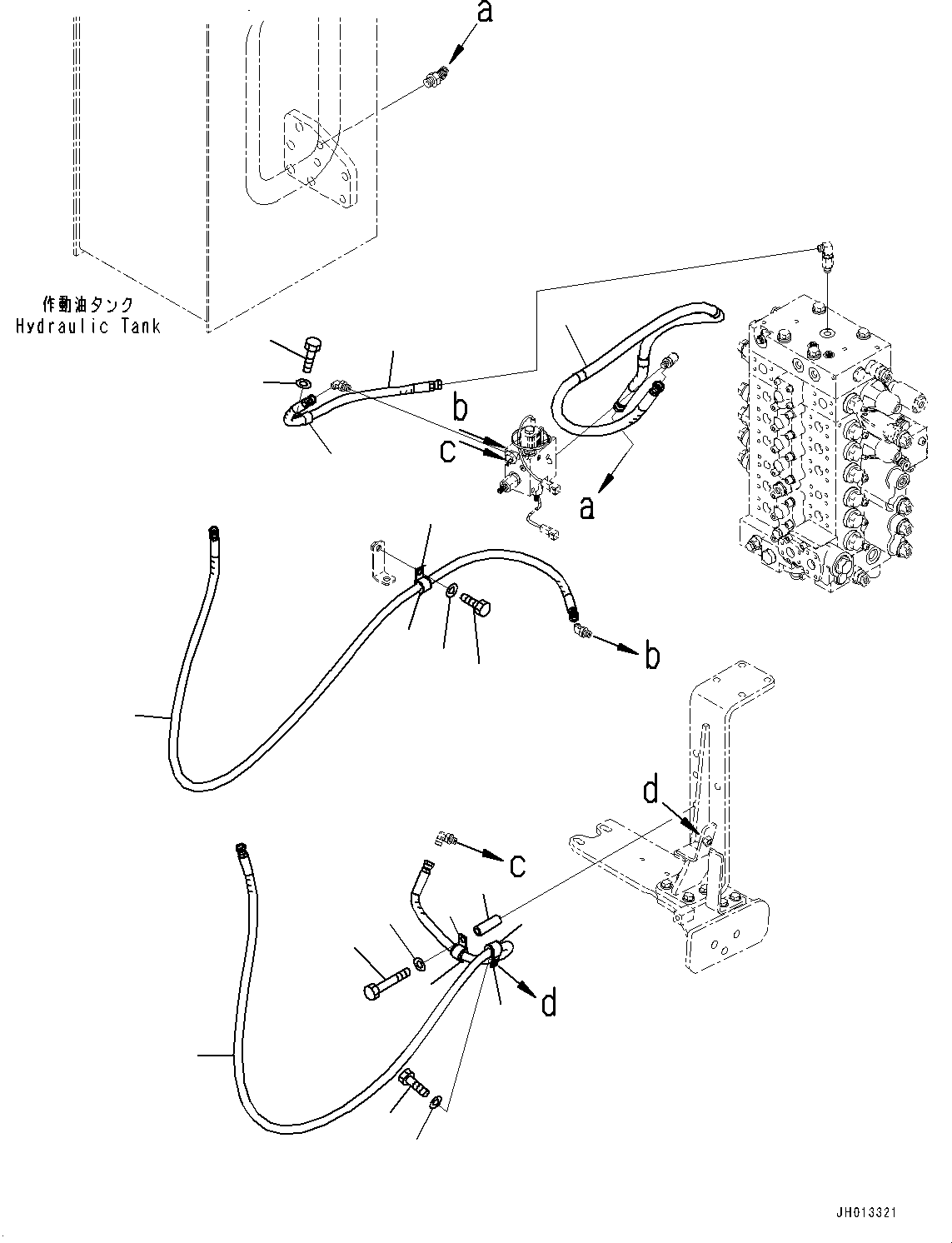 Шланг 2A6-62-13190 KOMATSU