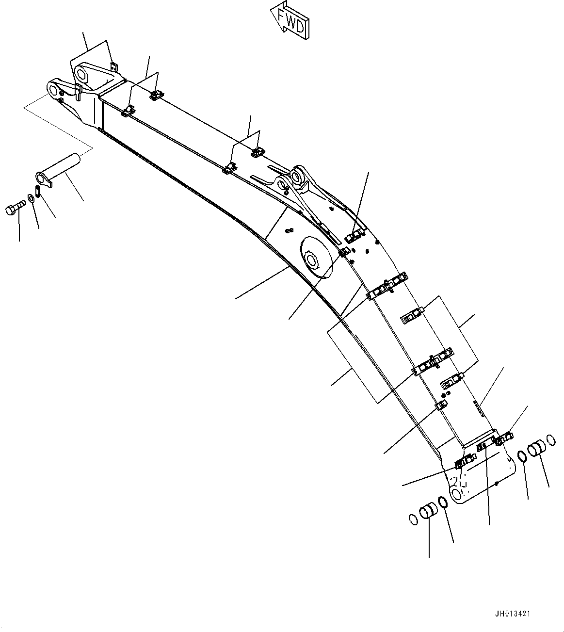 Boom Assembly 2A7-70-00321 KOMATSU
