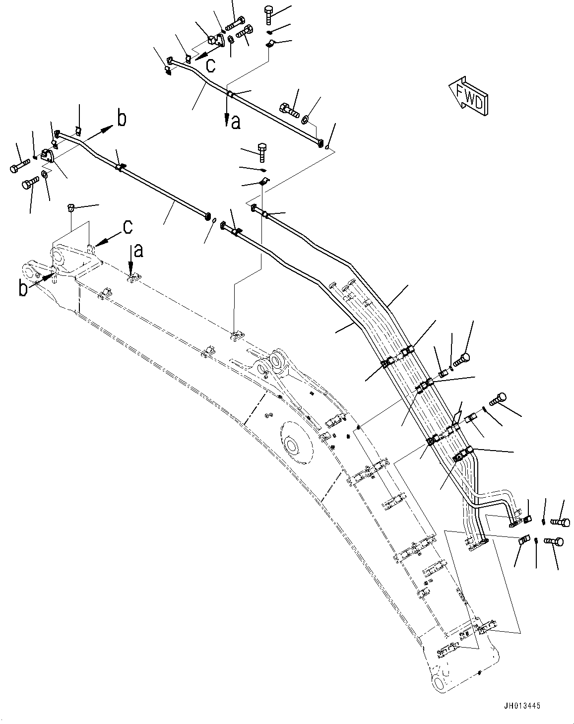 Трубка 2A7-62-11540 KOMATSU