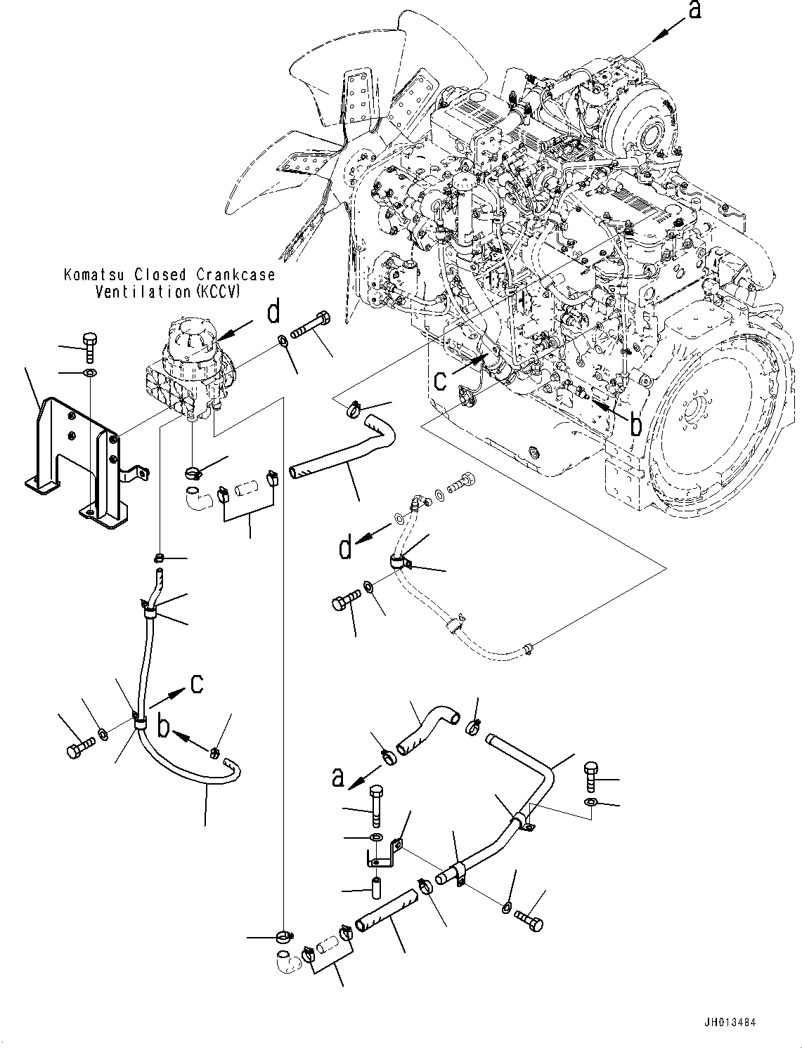 Шланг 2A7-01-11540 KOMATSU
