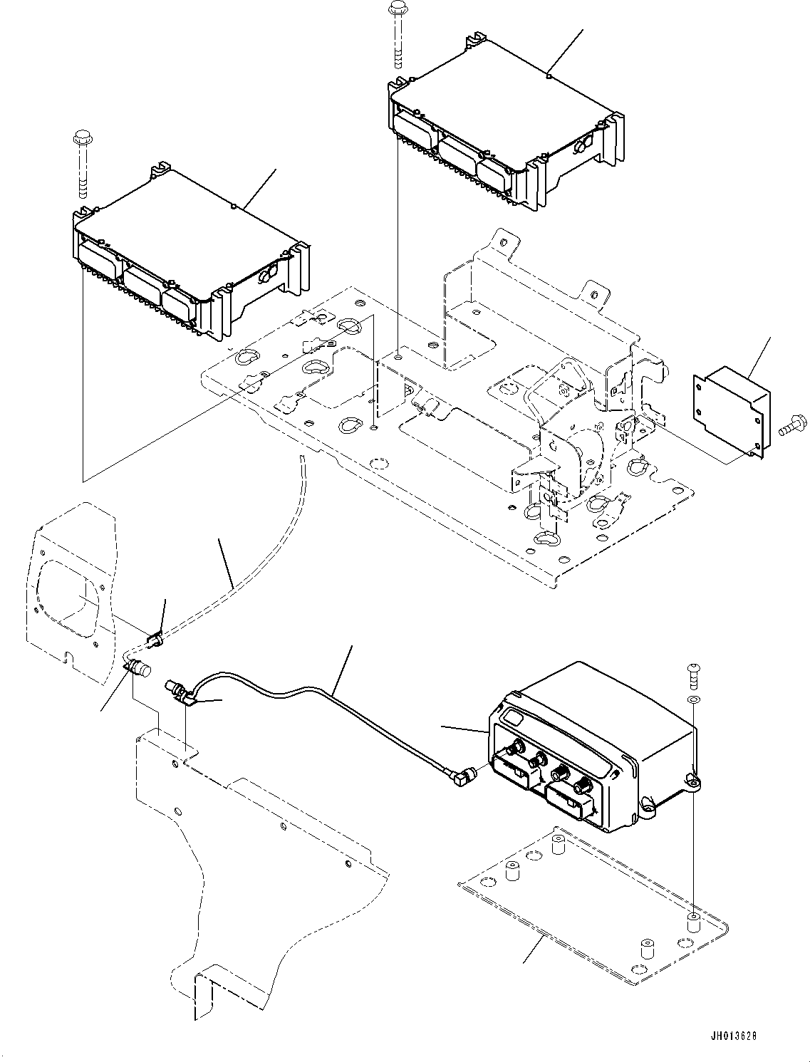 Cable(Cab,GNSS Antenna,Additional Actuator Piping, Accumulator) (2A5-06-21192) KOMATSU