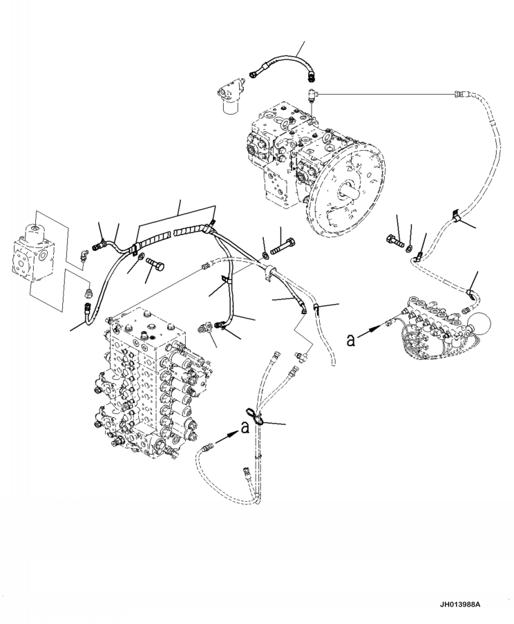 Шланг в сборе 2A6-62-13122 KOMATSU