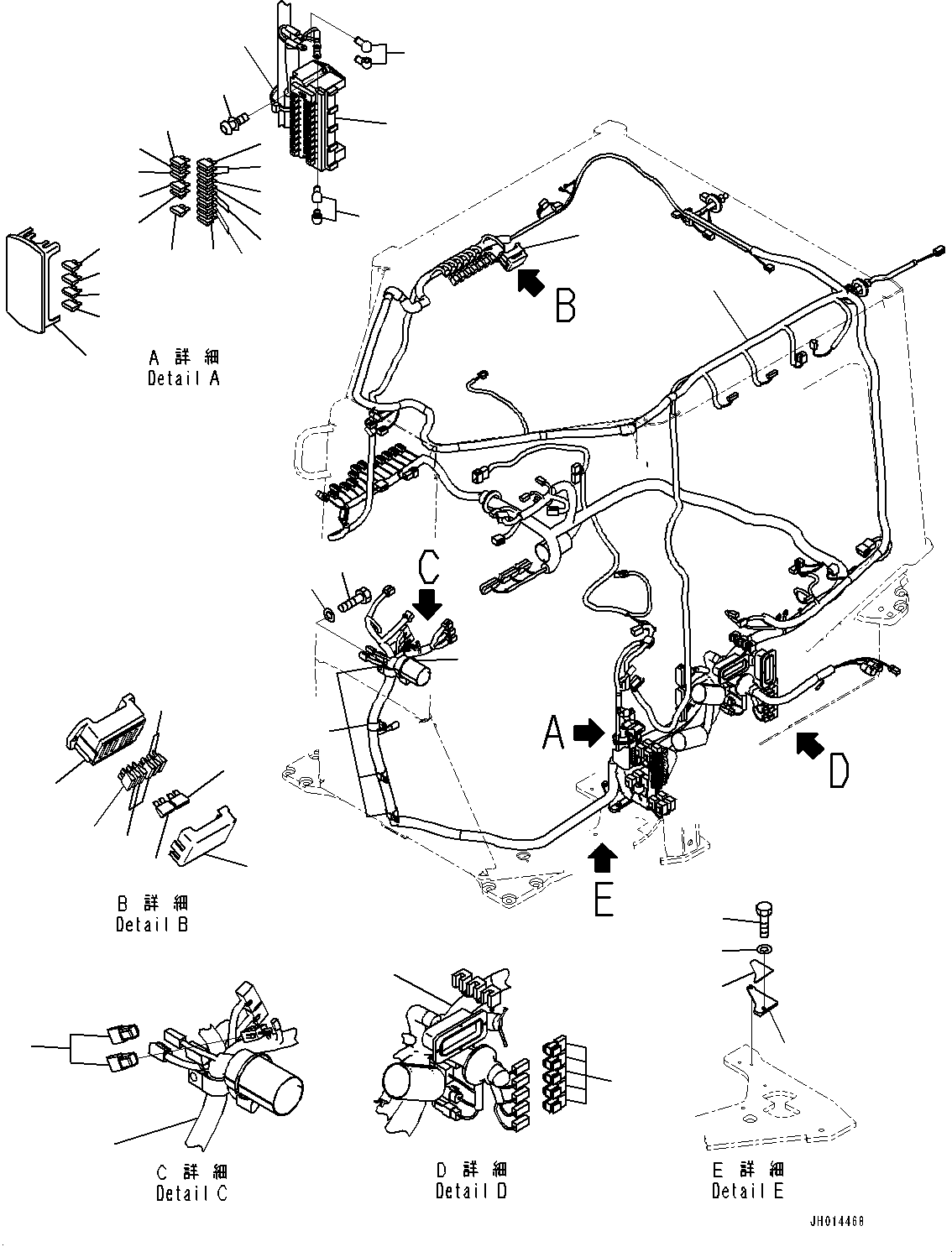 Жгут проводов 17A-06-61191 KOMATSU